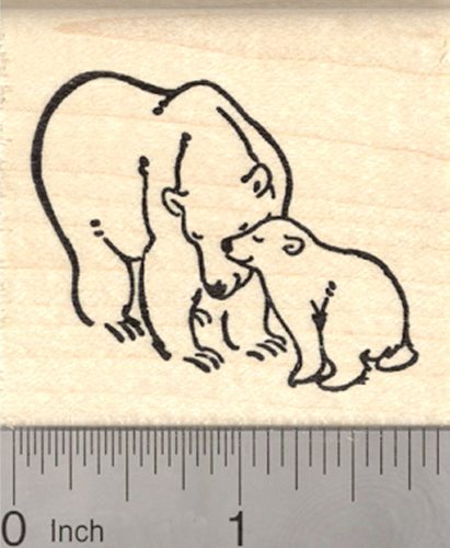 Polar Bear Rubber Stamps